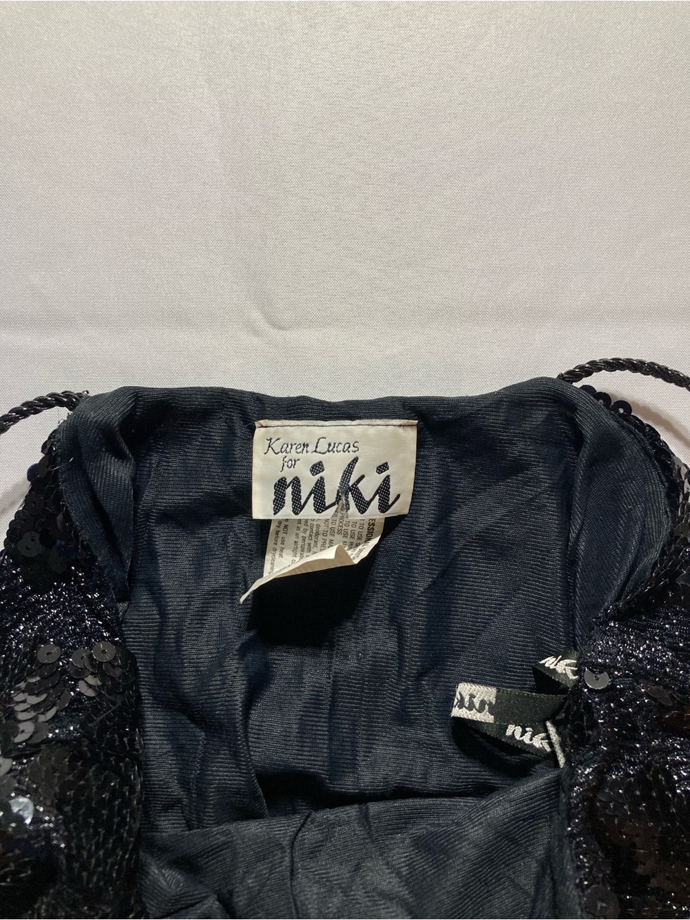 Black Sequin Spaghetti-Strap Mini Dress - Picture 6 of 9